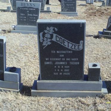 COETZEE Daniel Johannes Theron 1934-1982