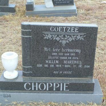 COETZEE Willem Martinus 1918-1984