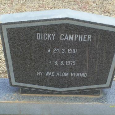 CAMPHER Dicky 1901-1979