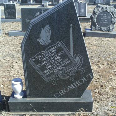 CROMHOUT Hendrik Frederick 1905-1974