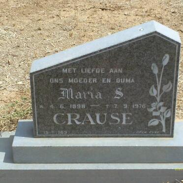 CRAUSE Maria S. 1898-1976