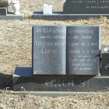 CROUS Theodorus Louis 1943-1973
