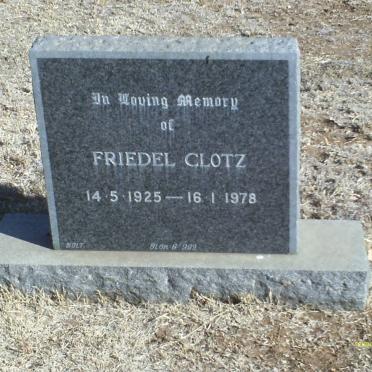 CLOTZ Friedel 1925-1978