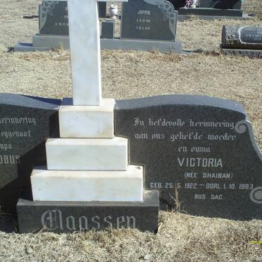 CLAASSEN Petrus Jacobus 1918-1973 &amp; Victoria SHAIBAN 1922-1983   