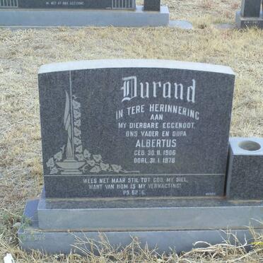 DURAND Albertus 1906-1978