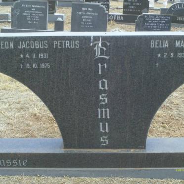 ERASMUS Gideon Jacobus Petrus 1931-1975 &amp; Belia Maria 1931-