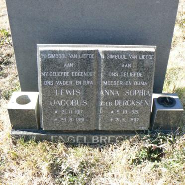 ENGELBRECHT Lewis Jacobus 1917-1991 &amp; Anna Sophia DERCKSEN 1921-1997
