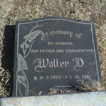 EGGBERRY Walter D. 1922-1981