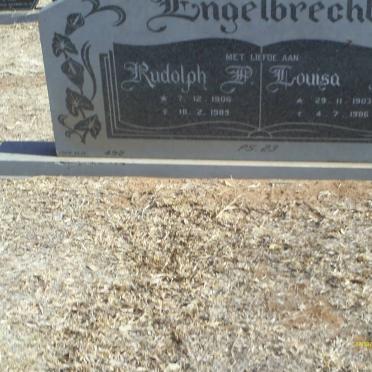 ENGELBRECHT Rudolph P. 1906-1983 &amp; Lousa J. 1903-1986