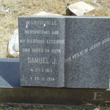 ERASMUS Samuel J. 1913-1974 &amp; Cornelia M.E. 1921-   