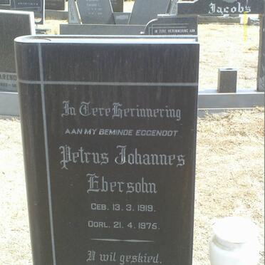 EBERSOHN Petrus Johannes 1919-1975