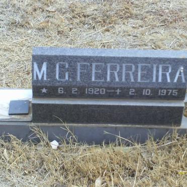 FERREIRA M.G. 1920-1975