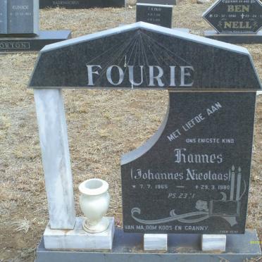 FOURIE Johannes Nicolaas 1965-1980