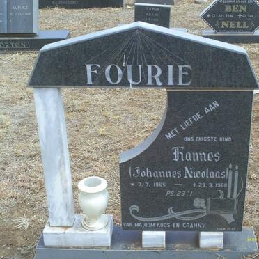 FOURIE Johannes Nicolaas 1965-1980