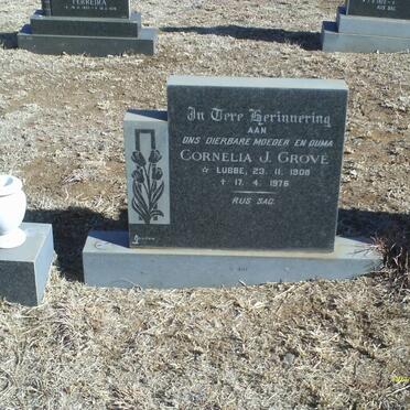 GROVE Cornelia J. nee LUBBE 1908-1976