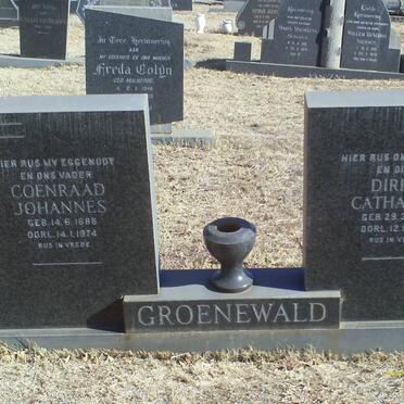 GROENEWALD Coenraad Johannes 1888-1974 &amp; Dirkie Catharina 1898-1974