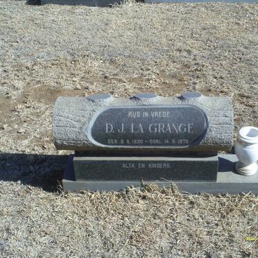 GRANGE D.J., la 1930-1973