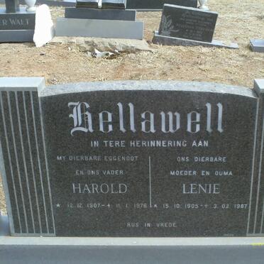 HELLAWELL Harold 1907-1976 &amp; Lenie 1905-1987