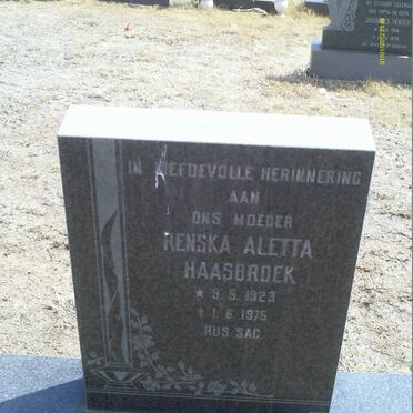 HAASBROEK Renska Aletta 1923-1976
