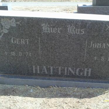 HATTINGH Gert -1974 :: HATTINGH Johannes -1980
