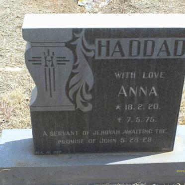 HADDAD Anna 1920-1975