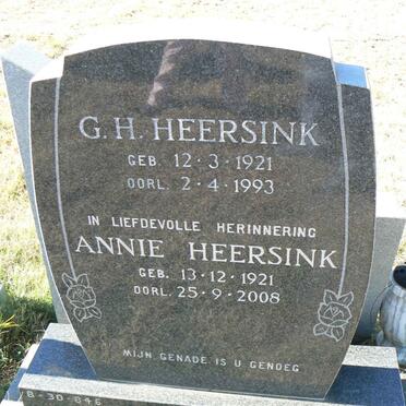 HEERSINK G.H. 1921-1993 &amp; Annie 1921-2008