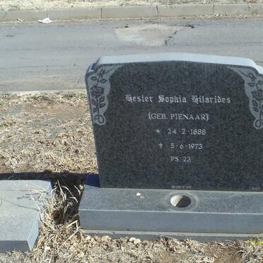 HILARIDES Hester Sophia nee PIENAAR 1888-1973