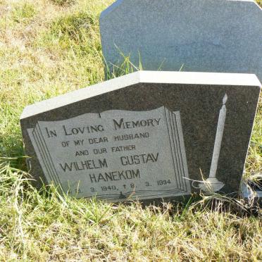 HANEKOM Wilhelm Gustav 1940-1994
