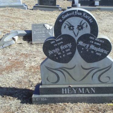 HEYMAN Denys George 1918-1985 &amp; Mary Magdalene 1922-