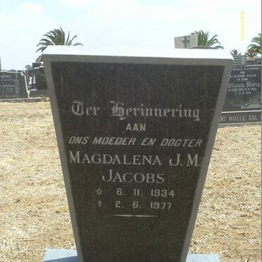 JACOBS Magdalena J.M. 1934-1977