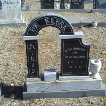 KLERK Rikus, de 1976-1982