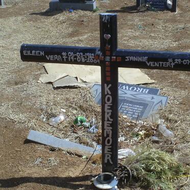 KOEKEMOER Eileen Vera 1942-2009 &amp; Jannie Venter 1933-