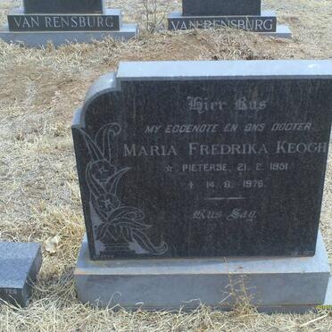 KEOGH Maria Fredrika nee PIETERSE 1951-1976
