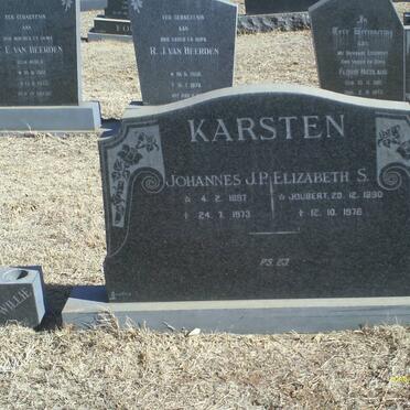 KARSTEN Johannes J.P. 1897-1973 &amp; Elizabeth S. JOUBERT 1890-1976