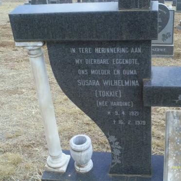 KOTZE Susara Wilhelmina nee HARDING 1921-1979