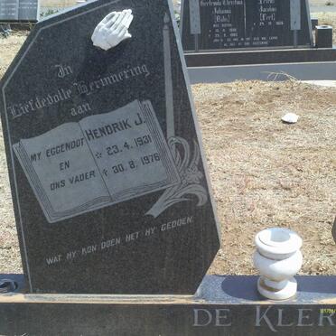 KLERK Hendrik J., de 1931-1976
