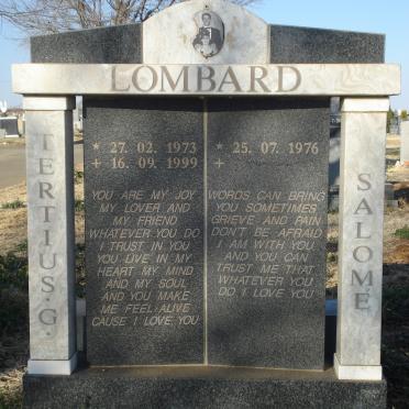 LOMBARD Tertius G. 1973-1999