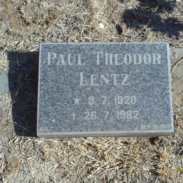 LENTZ Paul Theodor 1920-1982