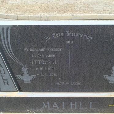 MATHEE Petrus J. 1908-1976