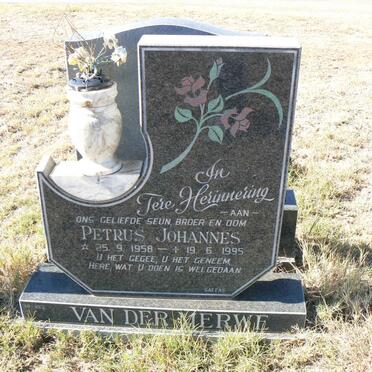MERWE Petrus Johannes, van der 1958-1995