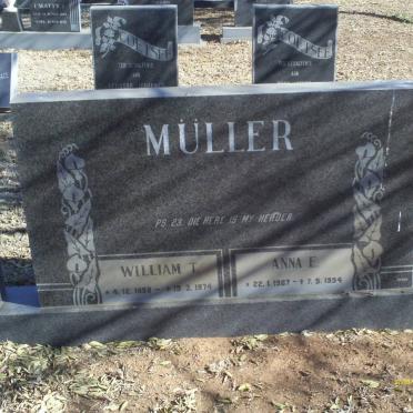 MULLER William T. 1898-1974 &amp; Anna E. 1907-1994