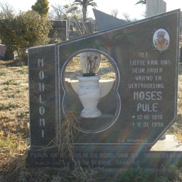 MOHLOMI Moses Pule 1970-1998