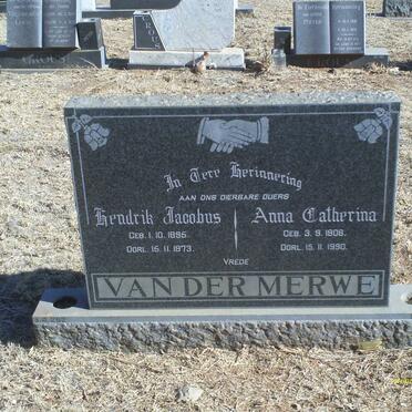 MERWE Hendrik Jacobus 1895-1973 &amp; Anna Catherina 1908-1990