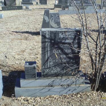 NAUDE Ellie Carolina nee WEIDEMAN 1904-1977