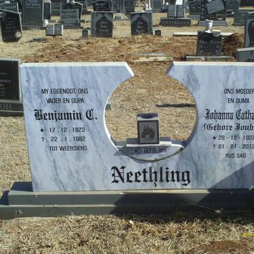 NEETHLING Benjamin C. 1923-1982 &amp; Johanna Catharina JOUBERT 1927-2012