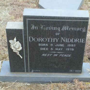NIDDRIE Dorothy 1895-1979