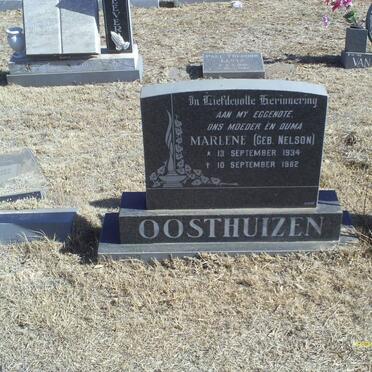 OOSTHUIZEN Marlene nee NELSON 1934-1982