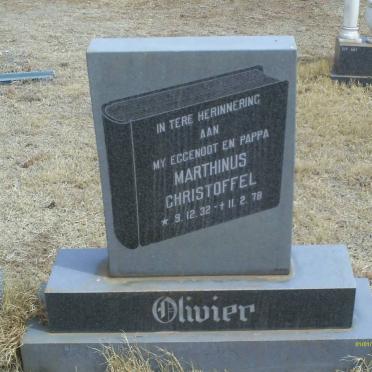 OLIVIER Marthinus Christoffel 1932-1978