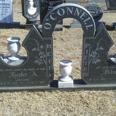 O’CONNELL Petrus J. 1923- &amp; Hester A. LOUW 1936-1982