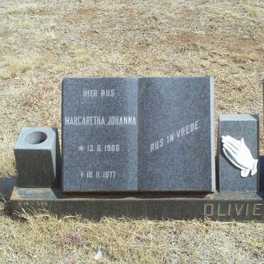 OLIVIER Jan Jacobus 1904-1978 &amp; Margaretha Johanna 1906-1977 